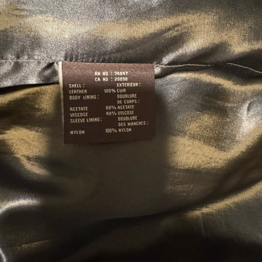 Men's Tan Leather Jacket - Picture 5 of 6